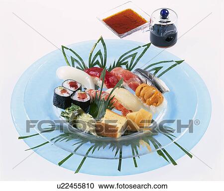 Nigiri Sushi View Large Photo Image Stock Image - Nigiri Sushi. Fotosearch