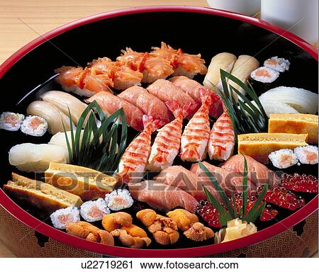 Nigiri Sushi View Large Photo Image Stock Image - Nigiri Sushi. Fotosearch