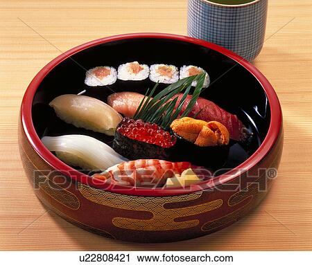 Nigiri Sushi View Large Photo Image Stock Image - Nigiri Sushi. Fotosearch