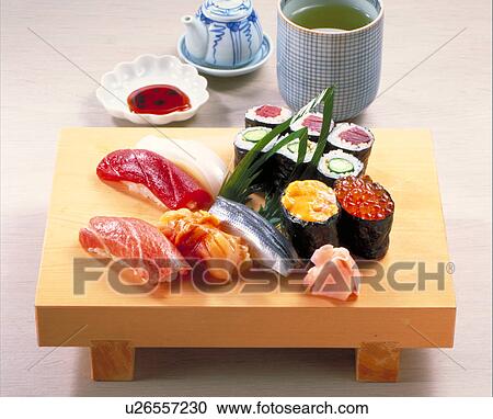 Nigiri Sushi View Large Photo Image Stock Image - Nigiri Sushi. Fotosearch