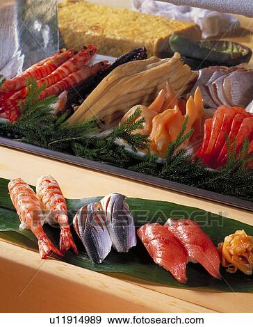 Nigiri Sushi View Large Photo Image Stock Photo - Nigiri Sushi. Fotosearch