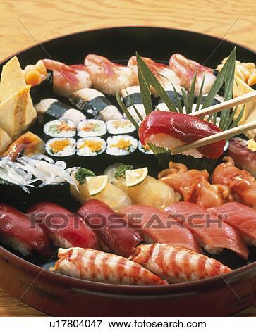 Nigiri Sushi View Large Photo Image Stock Photo - Nigiri Sushi. Fotosearch