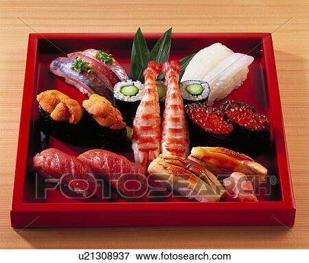 Nigiri Sushi View Large Photo Image Stock Photo - Nigiri Sushi. Fotosearch
