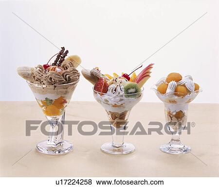 Parfait Various Kinds View Large Photo Image Stock Photo - Parfait Various Kinds. Fotosearch