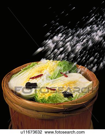 Stock Image - Pickled Chinese Cabbage. Fotosearch