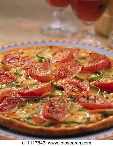 Pizza, Tomato, View Large Photo Image Stock Photo - Pizza, Tomato,. Fotosearch