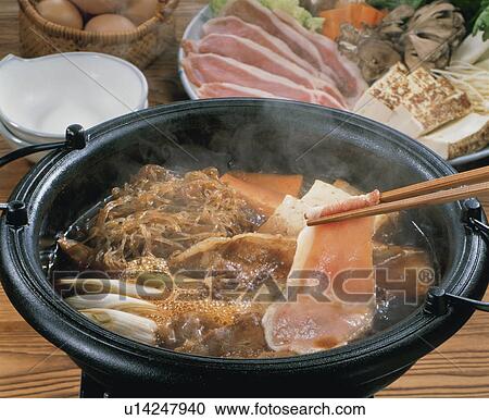 Pork Sukiyaki View Large Photo Image Stock Image - Pork Sukiyaki. Fotosearch