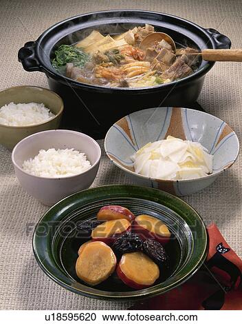 Pot Of Sparerib And Kimchi View Large Photo Image Stock Image - Pot Of Sparerib And Kimchi. Fotosearch