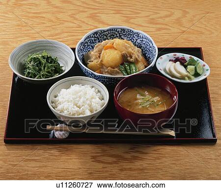 Stock Photo - Potato Stewed With Pork. Fotosearch