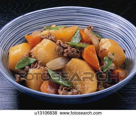 Potatoes Stewed With Pork View Large Photo Image Stock Photo - Potatoes Stewed With Pork. Fotosearch