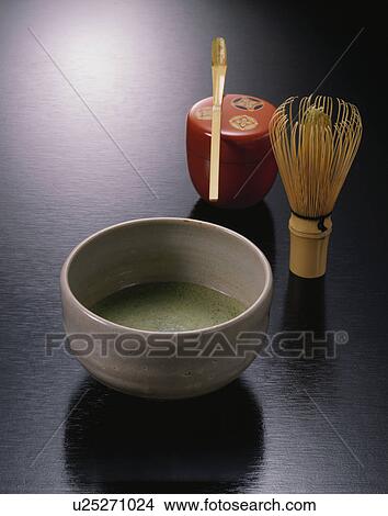 Powdered Green Tea And Chinese Date View Large Photo Image Picture - Powdered Green Tea And Chinese Date. Fotosearch