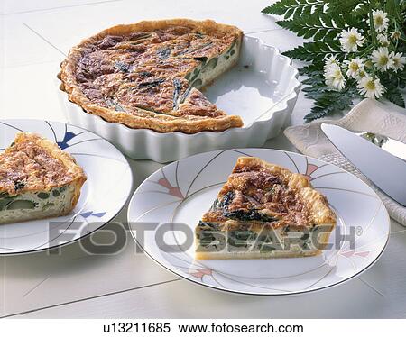 Quiche Of Asparagus View Large Photo Image Stock Photography - Quiche Of Asparagus. Fotosearch