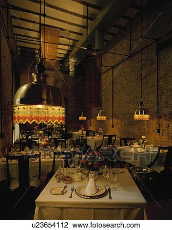 Stock Image - Restaurant In Murcia. Fotosearch