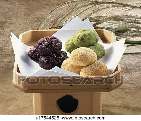 Rice Cake Covered With Sweet Bean View Large Photo Image Stock Photography - Rice Cake Covered With Sweet Bean. Fotosearch