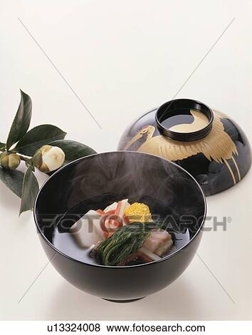 Rice Cake, Vegetable Soup, Bowl View Large Photo Image Stock Photo - Rice Cake, Vegetable Soup, Bowl. Fotosearch