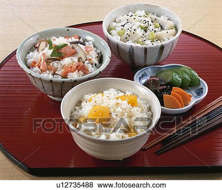 Rice Steamed With Vegetables, Rice With Assorted Ingredients View Large Photo Image Stock Photo - Rice Steamed With Vegetables, Rice With Assorted Ingredients. Fotosearch