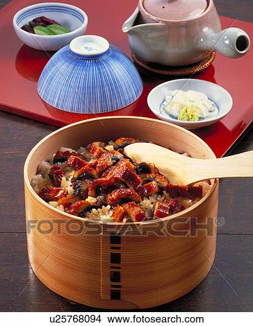 Rice With Grilled Eel View Large Photo Image Picture - Rice With Grilled Eel. Fotosearch