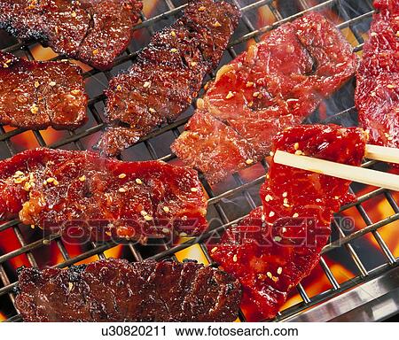 Stock Image - Roast Meat, Rib,. Fotosearch