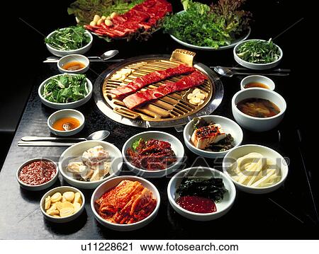 Roast Meat, South Korea, View Large Photo Image Stock Image - Roast Meat, South Korea,. Fotosearch