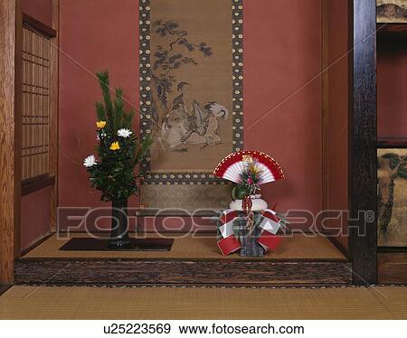 Stock Photo - Round Rice Cake Offered To The Gods. Fotosearch