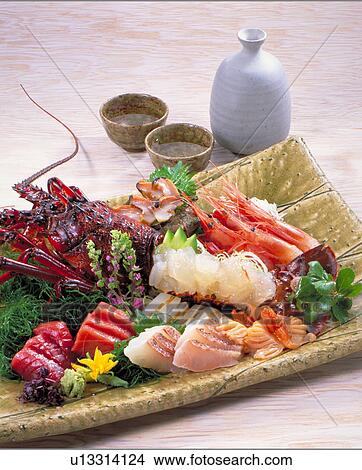 Sashimi Assortment View Large Photo Image Picture - Sashimi Assortment. Fotosearch