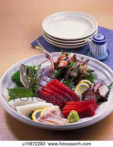 Sashimi Assortment View Large Photo Image Stock Image - Sashimi Assortment. Fotosearch