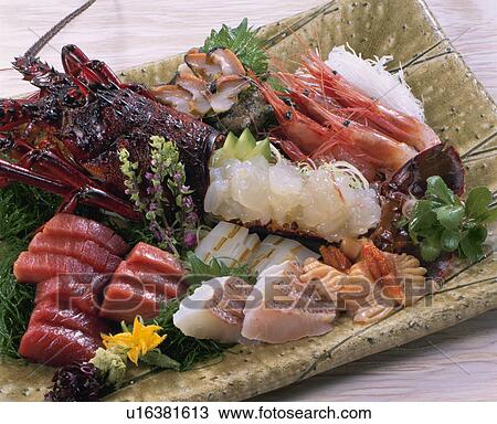 Sashimi Assortment View Large Photo Image Stock Image - Sashimi Assortment. Fotosearch