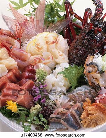 Stock Photo - Sashimi Assortment. Fotosearch