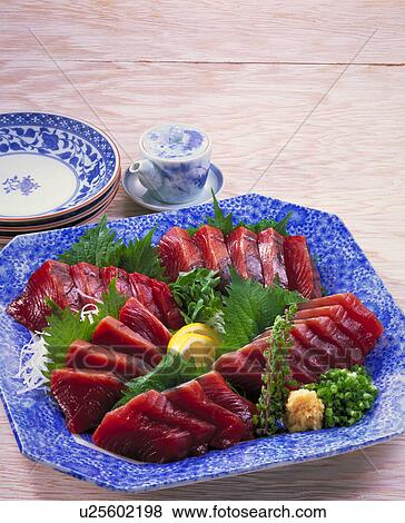 Stock Photo - Sashimi Of Bonito. Fotosearch