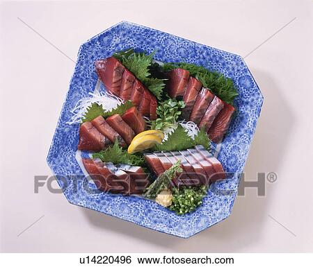 Stock Photograph - Sashimi Of Bonito. Fotosearch