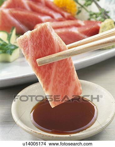 Picture - Sashimi Of Fatty Tuna. Fotosearch