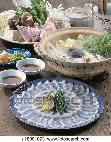 Stock Image - Sashimi Of Globefish. Fotosearch