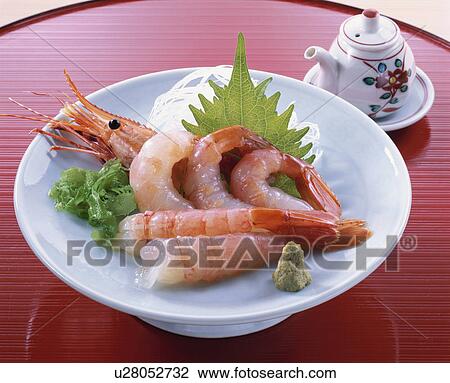 Stock Image - Sashimi Of Shrimp. Fotosearch