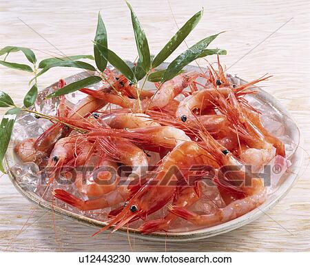 Stock Image - Sashimi Of Small Shrimp. Fotosearch