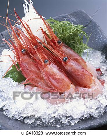 Stock Photo - Sashimi Of Small Shrimp. Fotosearch