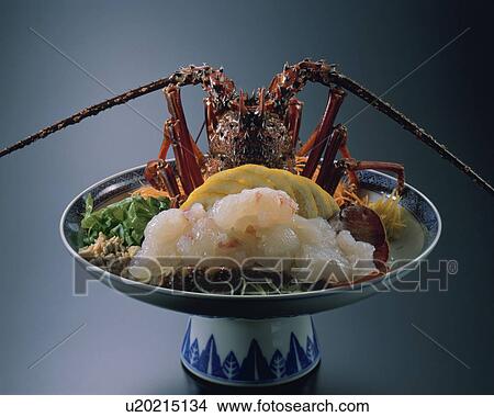 Picture - Sashimi Of Spiny Lobster. Fotosearch
