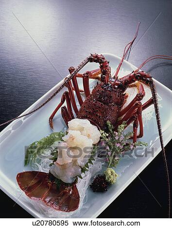 Stock Photography - Sashimi Of Spiny Lobster. Fotosearch