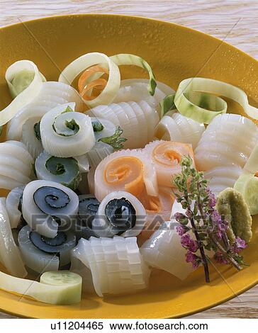 Stock Photography - Sashimi Of Squid. Fotosearch