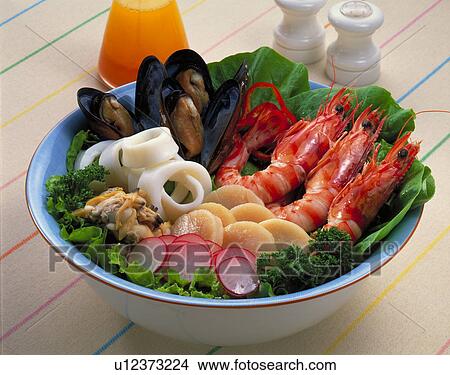 Seafood Salad View Large Photo Image Picture - Seafood Salad. Fotosearch