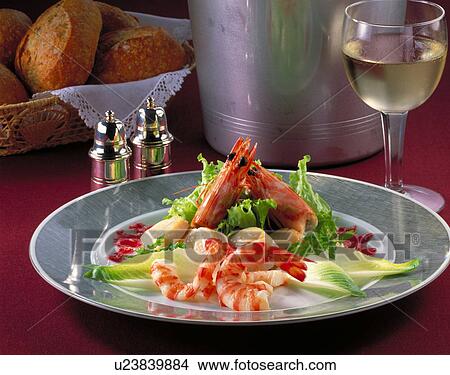 Seafood Salad View Large Photo Image Picture - Seafood Salad. Fotosearch
