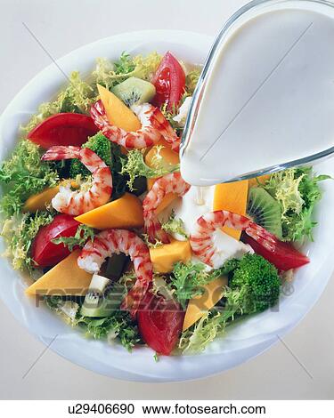 Seafood Salad View Large Photo Image Stock Image - Seafood Salad. Fotosearch