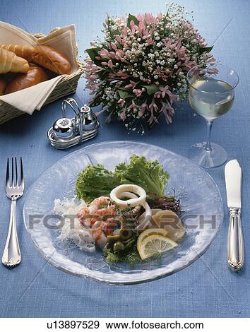Stock Photo - Seafood Salad. Fotosearch