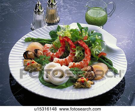 Stock Photo - Seafood Salad. Fotosearch