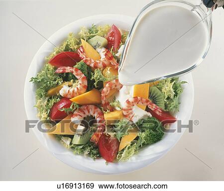 Seafood Salad View Large Photo Image Stock Photo - Seafood Salad. Fotosearch