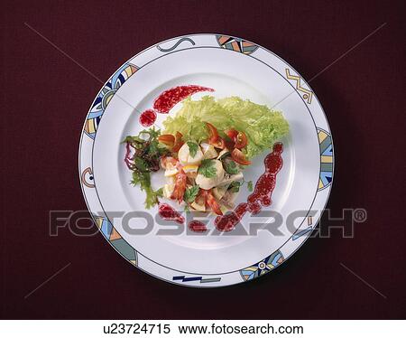 Seafood Salad View Large Photo Image Stock Photography - Seafood Salad. Fotosearch