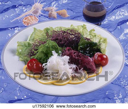 Seaweed Salad View Large Photo Image Stock Photograph - Seaweed Salad. Fotosearch