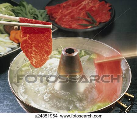 Shabu-Shabu, Beef View Large Photo Image Picture - Shabu-Shabu, Beef. Fotosearch