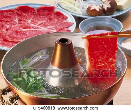 Shabu-Shabu, Beef View Large Photo Image Stock Photo - Shabu-Shabu, Beef. Fotosearch