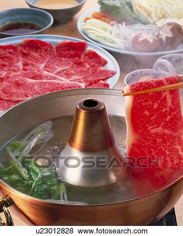 Shabu-Shabu, Beef View Large Photo Image Stock Photo - Shabu-Shabu, Beef. Fotosearch