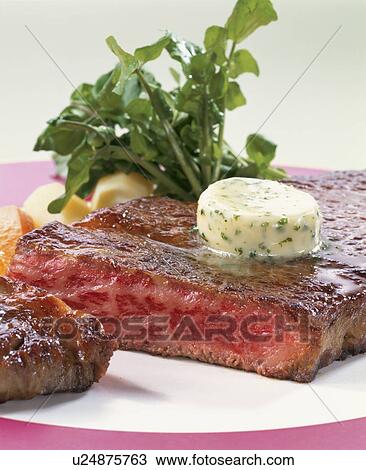 Stock Image - Sirloin Steak. Fotosearch